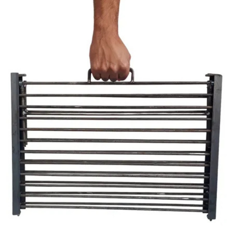 Parrilla Portátil Aço Inox 304 - 6 mm, 80x50