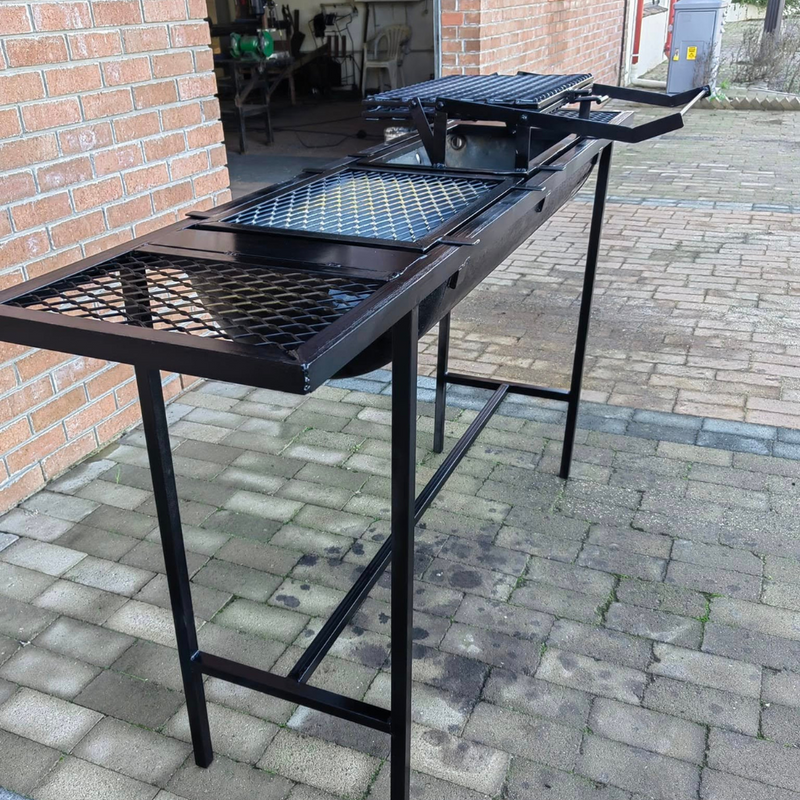 Parrilla Articulada com Apoios Laterais – 1,10m Altura x 1m Comprimento