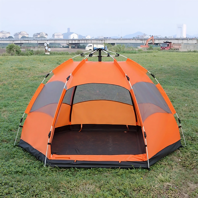 Barraca Camping Praia Viagem Acampamento 4 A 6 Pessoas com Capa